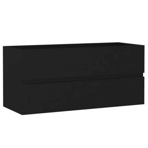 VidaXL Wastafelkast 100x38,5x45 Cm Spaanplaat Zwart