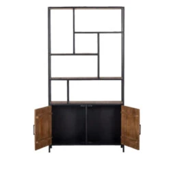 Giga Meubel Wandkast Hout/IJzer - 7 Vakken - 110x36x210cm - Ruben 8 Giga Meubel Wandkast Hout/IJzer - 7 Vakken - 110x36x210cm - Ruben -Woonmeubelwinkel 1000041536 0102