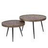 Giga Meubel Salontafel Set Van 2 - Rond - Antiek Brons -Woonmeubelwinkel 1000041803