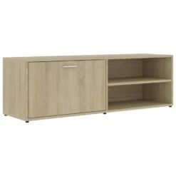 VidaXL Tv-meubel 120x34x37 Cm Bewerkt Hout Sonoma Eikenkleurig