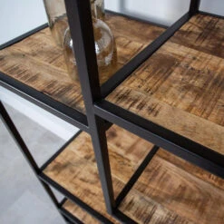 Industriële Boekenkast Phyllon Metaal Met Hout 42x92x193 Cm Mangohout 8 Industriële Boekenkast Phyllon Metaal Met Hout 42x92x193 Cm Mangohout -Woonmeubelwinkel 1000042291 0102