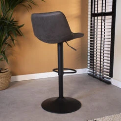 Draaibare Barkruk Industrieel Keston Antraciet - Zithoogte 59 Cm - Stof - Grijs 8 Draaibare Barkruk Industrieel Keston Antraciet - Zithoogte 59 Cm - Stof - Grijs -Woonmeubelwinkel 1000042348 0102