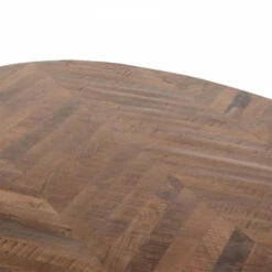 Giga Meubel - Ronde Eettafel 100cm - Hout - Metaal - 100x100x78 - Max -Woonmeubelwinkel 1000043026 0101