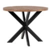 Giga Meubel - Ronde Eettafel 100cm - Hout - Metaal - 100x100x78 - Max -Woonmeubelwinkel 1000043026