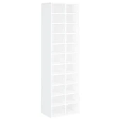 VidaXL Schoenenkast 54x34x183 Cm Bewerkt Hout Wit