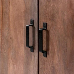 Giga Meubel Vakkenkast Mangohout - 180x45x215cm - Kast Nora XL -Woonmeubelwinkel 1000046102 0103