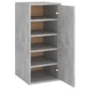 VidaXL Schoenenkast 32x35x70 Cm Spaanplaat Betongrijs 2 VidaXL Schoenenkast 32x35x70 Cm Spaanplaat Betongrijs -Woonmeubelwinkel 1000050606