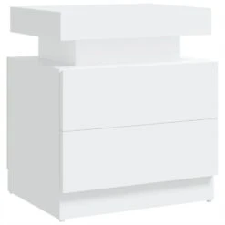VidaXL Nachtkastje 45x35x52 Cm Spaanplaat Wit