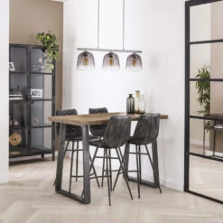 Giga Meubel Bartafel Mangohout Licht - 135x70x92cm - Trapeziumpoten 9 Giga Meubel Bartafel Mangohout Licht - 135x70x92cm - Trapeziumpoten -Woonmeubelwinkel 1000052061 0103