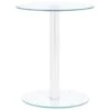 VidaXL Salontafel 40 Cm Gehard Glas Transparant -Woonmeubelwinkel 1000052482