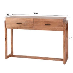 Giga Meubel Kaptafel Mangohout - 2 Lades - 110x35x76.5cm - Tafel Gobi 9 Giga Meubel Kaptafel Mangohout - 2 Lades - 110x35x76.5cm - Tafel Gobi -Woonmeubelwinkel 1000052690 0103