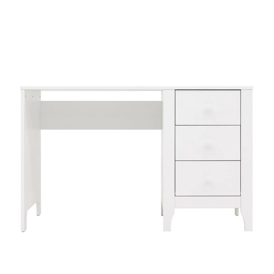 Bopita Evi Bureau Met 3 Laden - Wit 4 Bopita Evi Bureau Met 3 Laden - Wit - Afbeelding 2