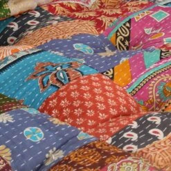 VidaXL Poef Stof Patchwork -Woonmeubelwinkel 1000055181 0103