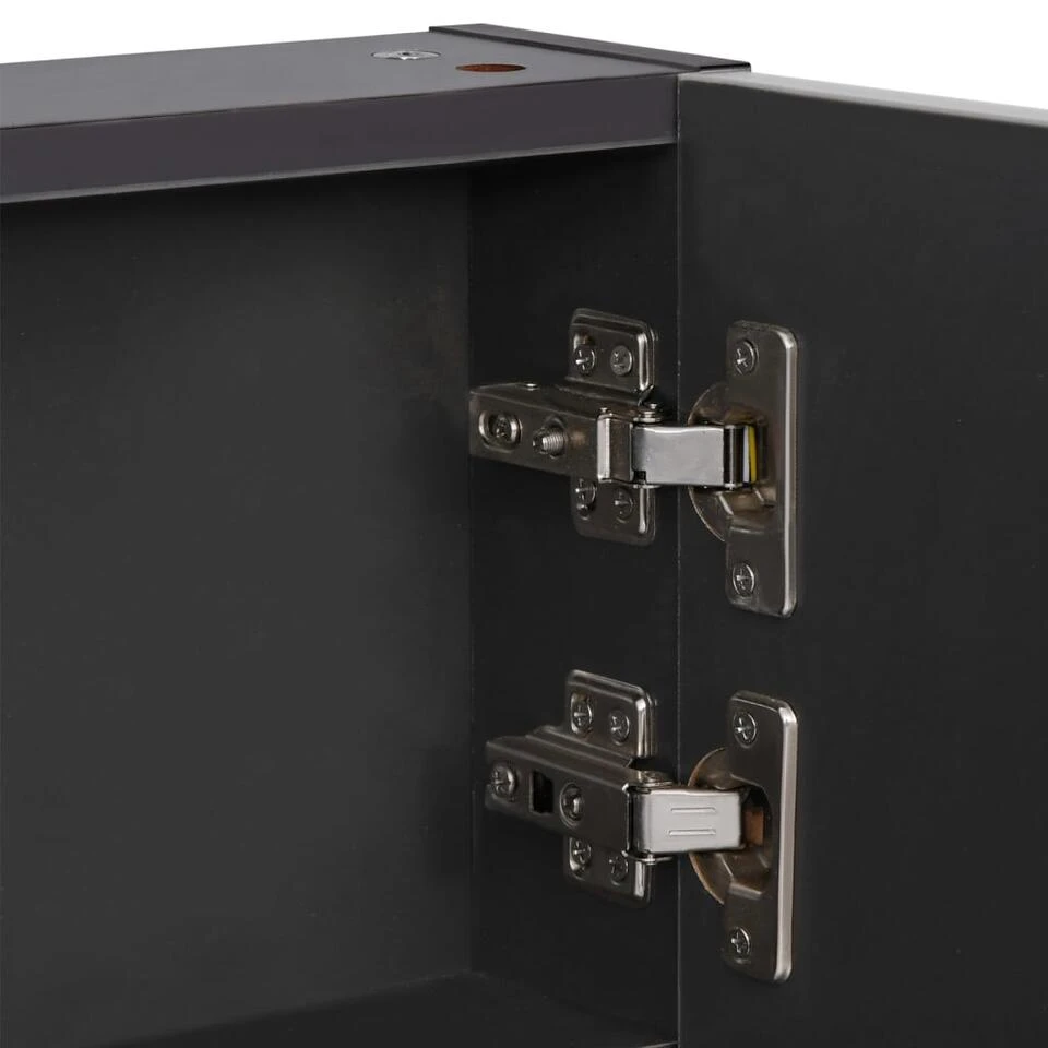 VidaXL Badkamerkast Met Spiegel En LED 89x14x62 Cm 6 VidaXL Badkamerkast Met Spiegel En LED 89x14x62 Cm - Afbeelding 4