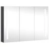 VidaXL Badkamerkast Met Spiegel En LED 89x14x62 Cm -Woonmeubelwinkel 1000055814
