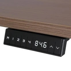 Elektrisch Verstelbaar Duo Bureau - 180x80 Cm - Two Dual Motor - Wit / Donker E -Woonmeubelwinkel 1000056015 0102