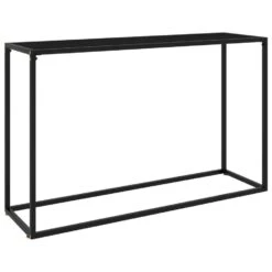 VidaXL Wandtafel 120x35x75 Cm Gehard Glas Zwart