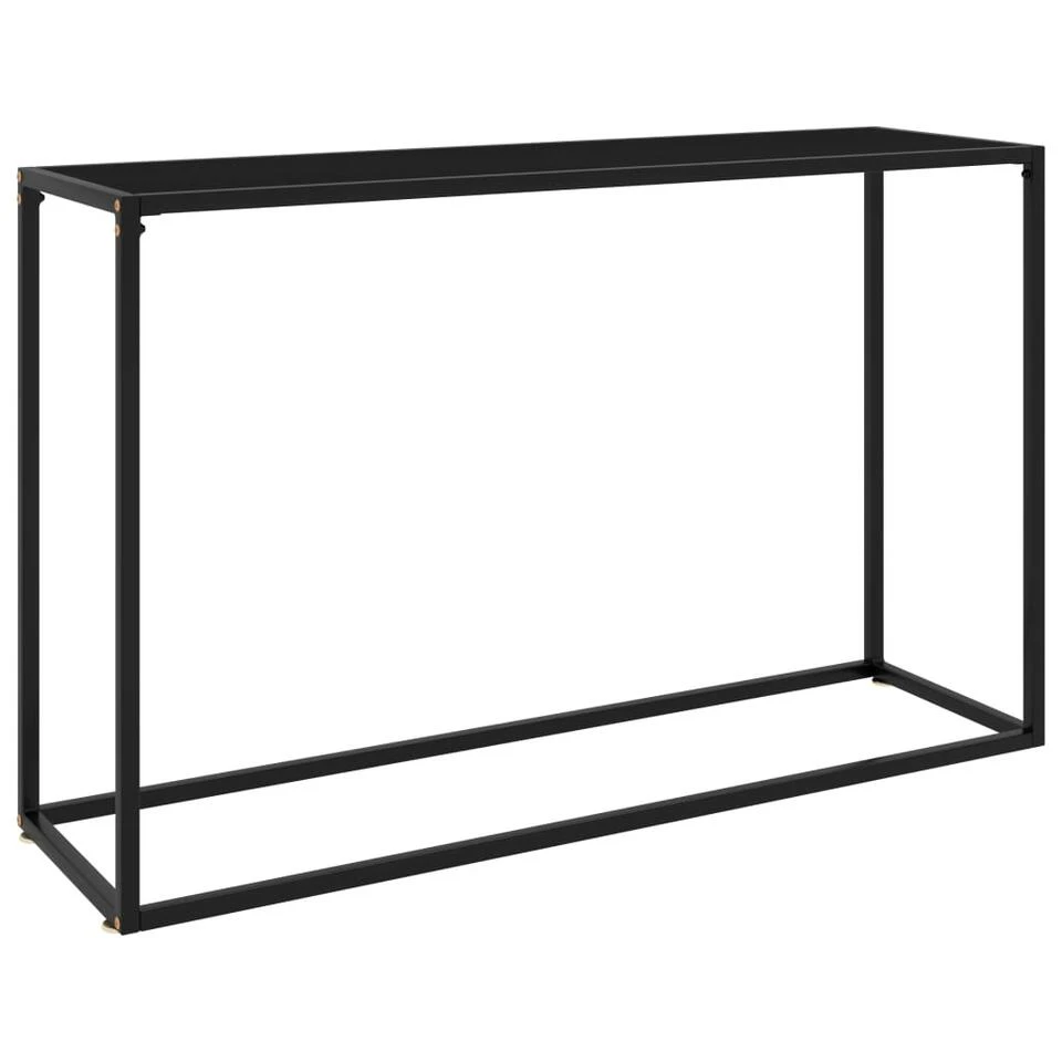 VidaXL Wandtafel 120x35x75 Cm Gehard Glas Zwart 3 VidaXL Wandtafel 120x35x75 Cm Gehard Glas Zwart