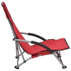 VidaXL Strandstoelen 2 St Inklapbaar Stof Rood -Woonmeubelwinkel 1000056441 0103