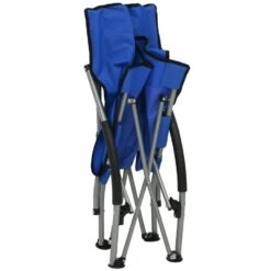 VidaXL Strandstoelen 2 St Inklapbaar Stof Blauw 9 VidaXL Strandstoelen 2 St Inklapbaar Stof Blauw -Woonmeubelwinkel 1000056442 0105