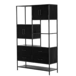 Giga Meubel Vakkenkast Industrieel Zwart - Mangohout & IJzer 8 Giga Meubel Vakkenkast Industrieel Zwart - Mangohout & IJzer -Woonmeubelwinkel 1000056882 0102