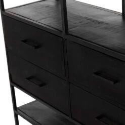 Giga Meubel Vakkenkast Industrieel Zwart - Mangohout & IJzer 9 Giga Meubel Vakkenkast Industrieel Zwart - Mangohout & IJzer -Woonmeubelwinkel 1000056882 0103