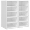 VidaXL Schoenenkasten 2 St 31,5x35x70 Cm Spaanplaat Wit -Woonmeubelwinkel 1000057911