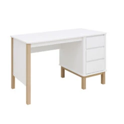 Bopita Mika Bureau - Wit/Eiken 9 Bopita Mika Bureau - Wit/Eiken -Woonmeubelwinkel 1000058308 0103