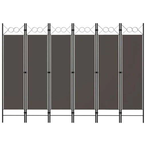 VidaXL Kamerscherm Met 6 Panelen 240x180 Cm Antraciet