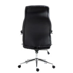 Clp Bureaustoel Wigan Leder Zwart -Woonmeubelwinkel 1000059678 0103