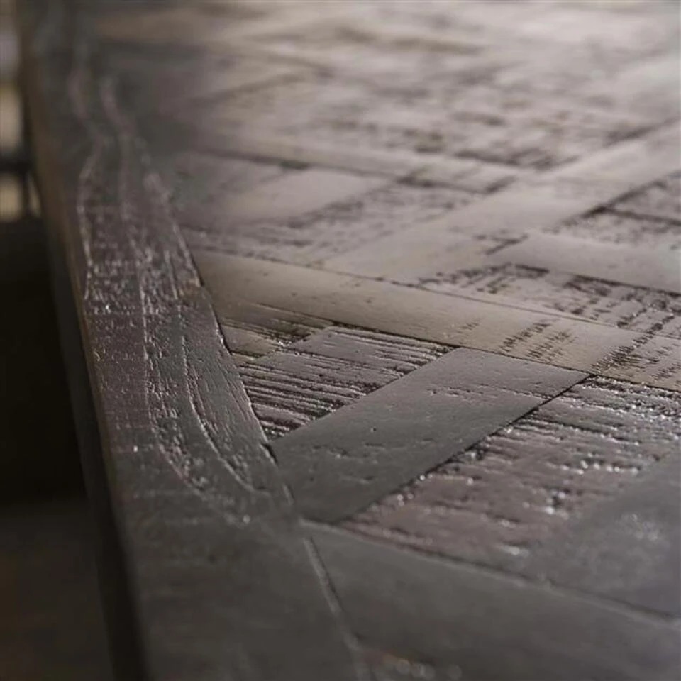 Hoyz - Bartafel Teca Vine - Teakhout Brownwash 6 Hoyz - Bartafel Teca Vine - Teakhout Brownwash - Afbeelding 4