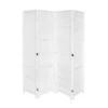 LW Collection Kamerscherm 4 Panelen Wit Hout 170x160cm - Paravent - Scheidingswa -Woonmeubelwinkel 1000061484