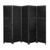 LW Collection Kamerscherm 5 Panelen Zwart Hout 170X200CM - Paravent - Scheidings -Woonmeubelwinkel 1000061488