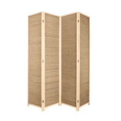 LW Collection Kamerscherm 4 Panelen Bamboe 170x160cm - Paravent - Scheidingswand