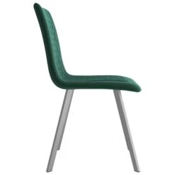 VidaXL Eetkamerstoelen 2 St Fluweel Groen 8 VidaXL Eetkamerstoelen 2 St Fluweel Groen -Woonmeubelwinkel 1000062409 0103