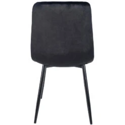 CLP Eetkamerstoel Antibes Fluweel Zwart 9 CLP Eetkamerstoel Antibes Fluweel Zwart -Woonmeubelwinkel 1000063051 0103