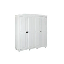 Hioshop Kledingkast Insy Hout - Wit