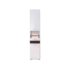 Hioshop Kolomkast MezzoBad Mdf - 2 Deurs - Wit