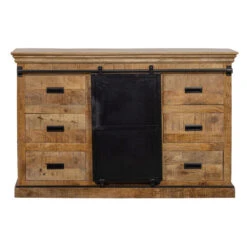 Dressoir Newark 140cm - Mangohout - Bruin - Rechthoekig 8 Dressoir Newark 140cm - Mangohout - Bruin - Rechthoekig -Woonmeubelwinkel 1000065958 0102