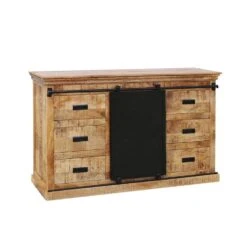 Dressoir Newark 140cm - Mangohout - Bruin - Rechthoekig 9 Dressoir Newark 140cm - Mangohout - Bruin - Rechthoekig -Woonmeubelwinkel 1000065958 0103