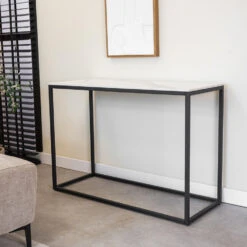 Sidetable Fien Marmer Wit 40x100 Cm - 40x100x70 Cm - Stoneware - Wit 8 Sidetable Fien Marmer Wit 40x100 Cm - 40x100x70 Cm - Stoneware - Wit -Woonmeubelwinkel 1000066878 0102