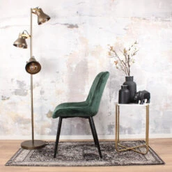 DS4U® Benito Eetkamerstoel 2.0 - Stof - Groen 8 DS4U® Benito Eetkamerstoel 2.0 - Stof - Groen -Woonmeubelwinkel 1000069487 0102