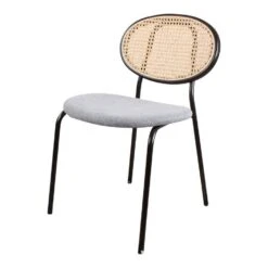 DS4U® Cherry Eetkamerstoel Naturel/blauw - Stof - Blauw