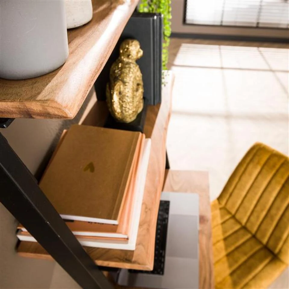 Hoyz - Wand Kaptafel Step - Massief Acacia Hout - Naturel 6 Hoyz - Wand Kaptafel Step - Massief Acacia Hout - Naturel - Afbeelding 4