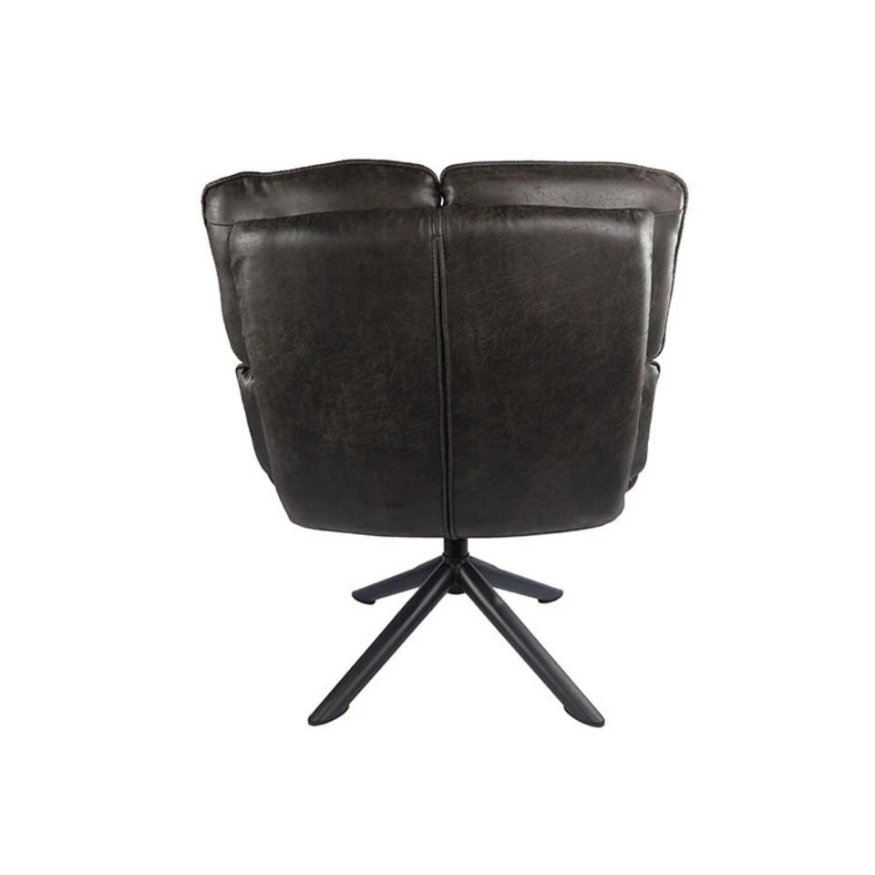 Giga Meubel Fauteuil Donkergrijs - Pu-Leer - Draaibaar - Fauteuil Victor 6 Giga Meubel Fauteuil Donkergrijs - Pu-Leer - Draaibaar - Fauteuil Victor - Afbeelding 4