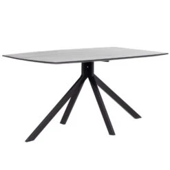 Giga Meubel Eettafel Deens Ovaal Zwart 200cm - Mangohout - Tafel Batti -Woonmeubelwinkel 1000072793 0103