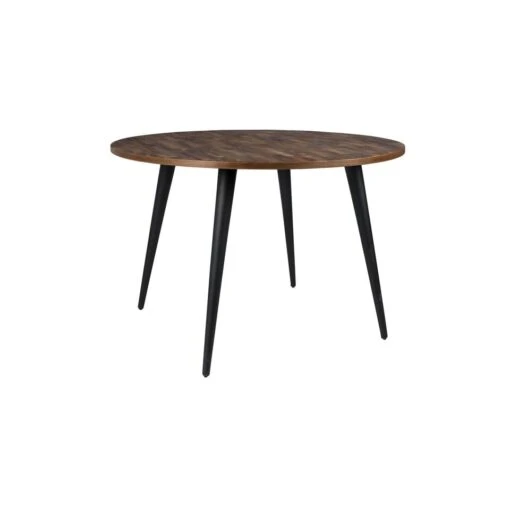 Puur Mora Eettafel Rond - Hout - Bruin