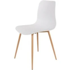 Puur Laholm Eetkamerstoel - Kunststof - Wit -Woonmeubelwinkel 1000074343 0101