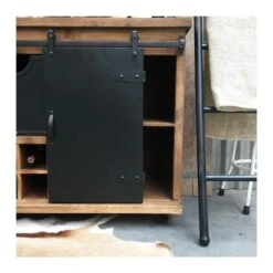 Rootsmann Dressoir Met Schuifdeur En Wijnrek - Bruin - Hout 9 Rootsmann Dressoir Met Schuifdeur En Wijnrek - Bruin - Hout -Woonmeubelwinkel 1000074628 0103