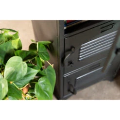 Rootsmann Lockerkast Zwart - Locker Met 4 Deuren - Metaal 9 Rootsmann Lockerkast Zwart - Locker Met 4 Deuren - Metaal -Woonmeubelwinkel 1000074635 0103